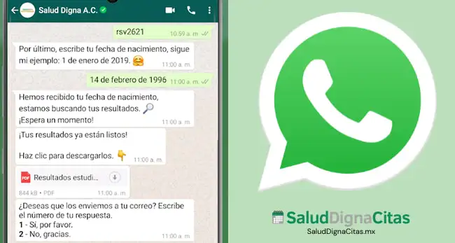 Consultar Salud Digna por whatsapp